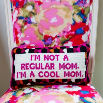 Cool Mom Needlepoint Decorative Pillow