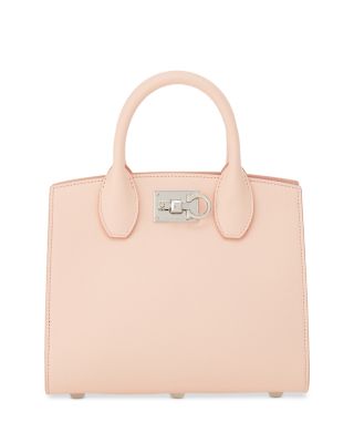 FERRAGAMO - Studio Box Mini Leather Top Handle Bag