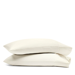 Boll & Branch Signature Organic Cotton Hemmed Pillowcase Set, Standard In Cream