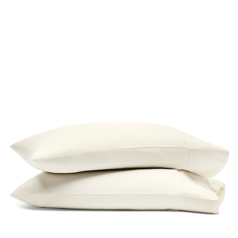 Boll & Branch Signature Organic Cotton Hemmed Pillowcase Set, Standard In Neutral
