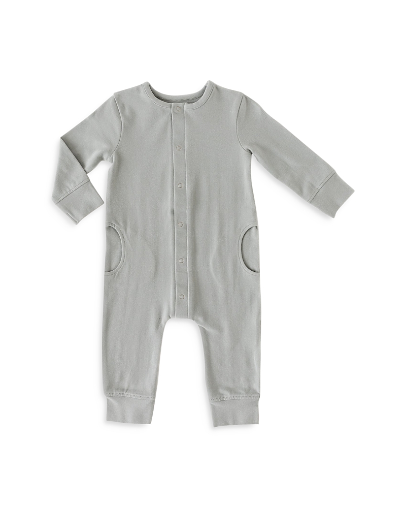Pehr Unisex Essentials Pocket Long Sleeve Coverall - Baby In Soft Sea