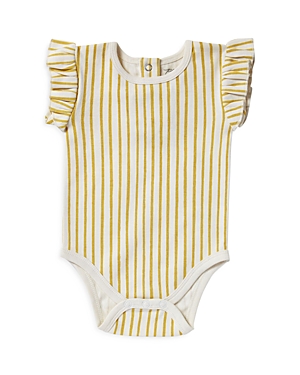 Pehr Unisex Ruffled Bodysuit - Baby In Marigold