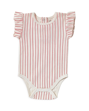 Shop Pehr Unisex Ruffled Bodysuit - Baby In Peony