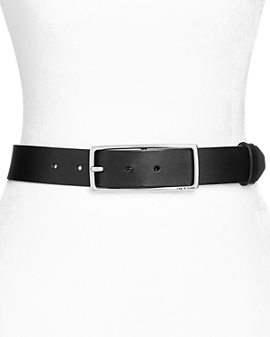 Shop Rag & Bone Rebound Leather Belt In Black/silver