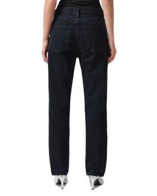 '90s Pinch Waist High Rise Straight Jeans in Crushed