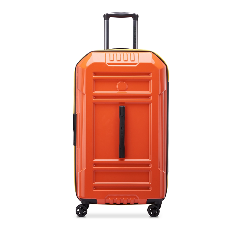 Delsey Paris Rempart 26 Expandable Spinner Spinner Trunk Suitcase In Orange