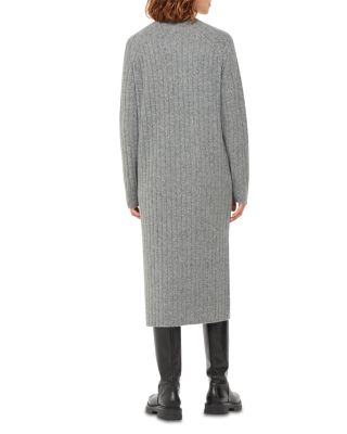 Ribbed Knit Midi Sweater Dress