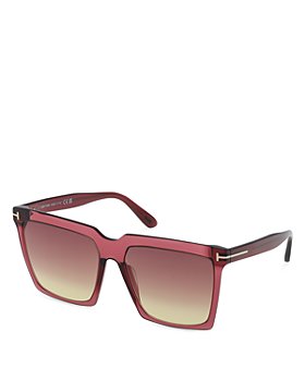 Tom Ford - Bordeaux Square Plastic Sunglasses, 58mm