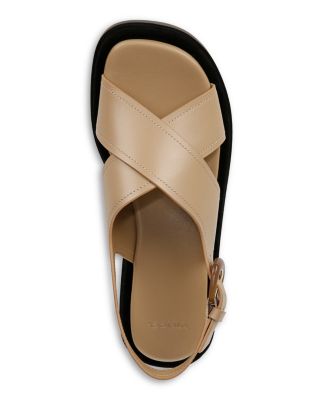 Women's Helena Leather Flat Sandals 