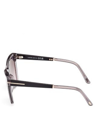 Square Plastic Sunglasses, 54mm