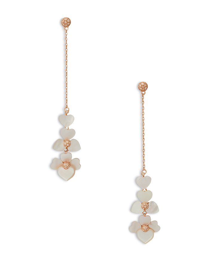 kate spade new york Precious Pansy Linear Drop Earrings Bloomingdale's