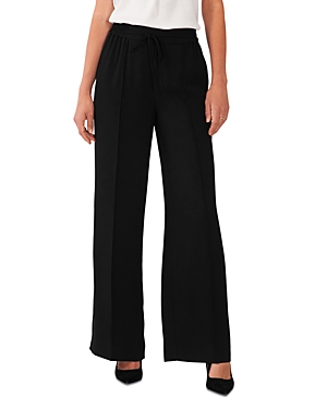 Shop Vince Camuto Wide Leg Pull On Pants In Rich Black