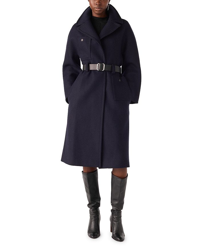 ba sh Manteau Belted Coat Bloomingdale s