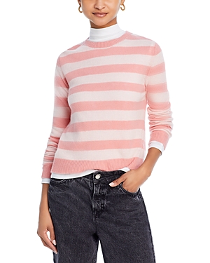 Jumper 1234 Cashmere Stripe Sweater In Rose