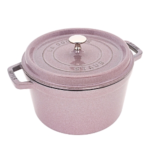STAUB LILAC ENAMELED CAST IRON TALL COCOTTE