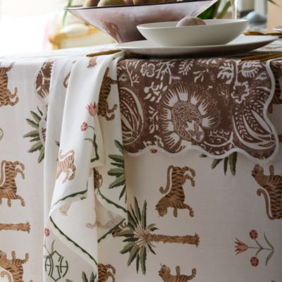 Tiger Palm Round Tablecloth, 70"