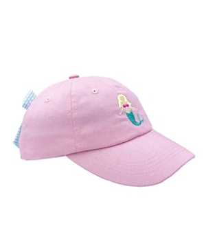 Bits & Bows Girls' Mermaid Bow Baseball Hat In Pink - Little Kid