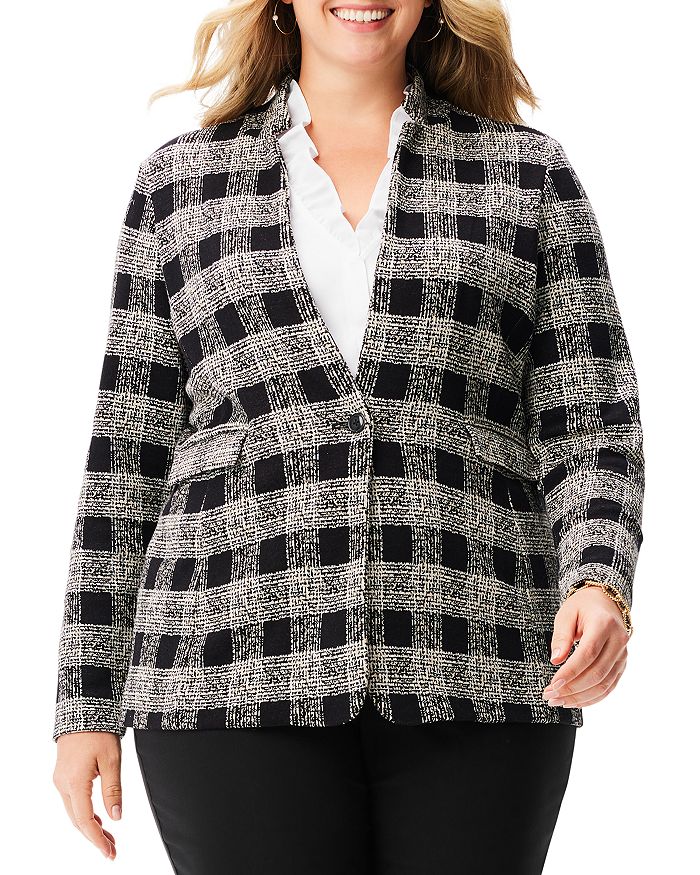 Plus online knit blazer