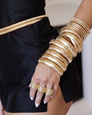 Twisted Flex Ring in 18K Gold Plated 