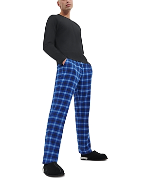 Shop Ugg Steiner Pajama Gift Set In Black/ Azul Check