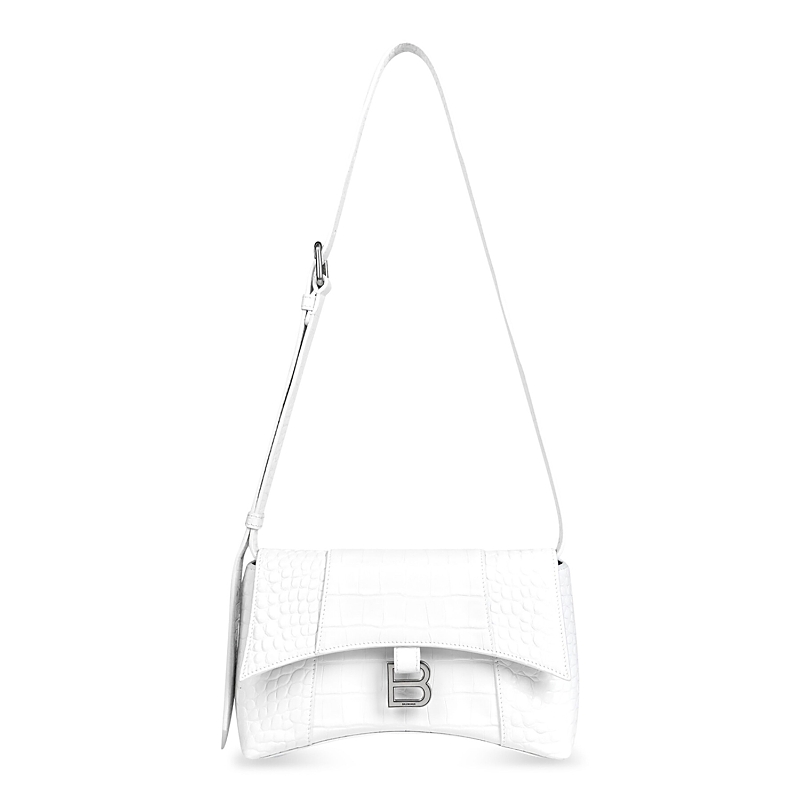 Balenciaga Downtown Xs Shoulder Bag Crocodile Embossed