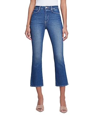 Shop L Agence L'agence Mira High Rise Ankle Bootcut Jeans In Woodbridge