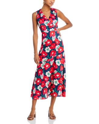 Sam Edelman Women's Satin Sleeveless Midi Dress