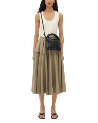 Mini Hop Intrecciato Leather Shoulder Bag