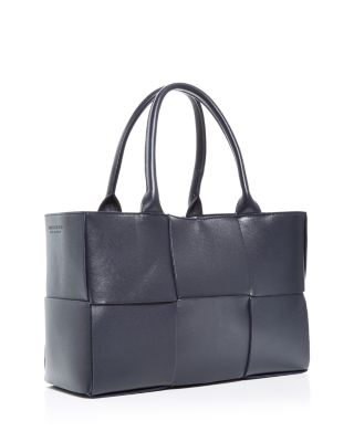 Small Arco Intreccio Leather Tote
