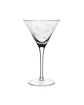 Martini Glasses , V-Shape Straight-stemmed Classic Clear Cocktail Glasses  Set, Wine Gift for Engagement Party,Work Gatherings