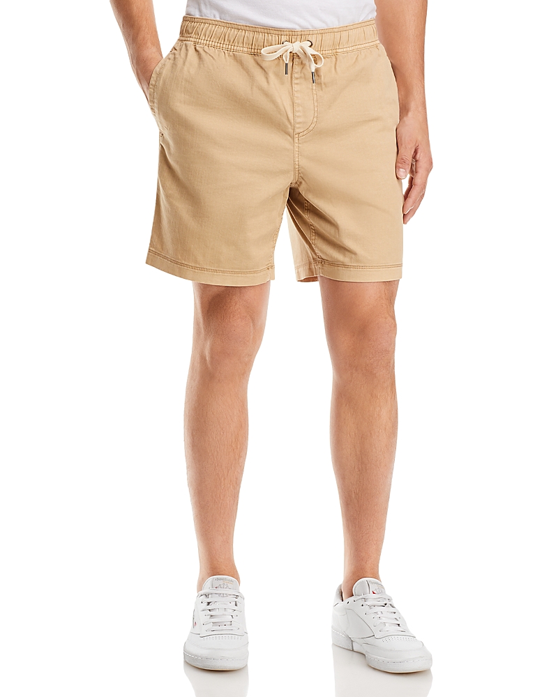 Rails Cruz Stretch Cotton Drawstring Shorts In Khaki