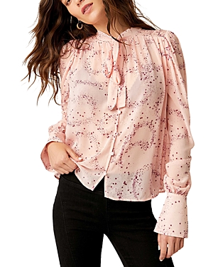Shop Free People Stars Align Printed Top In Ballet Combo