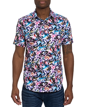 Shop Robert Graham The Atlas Cotton Blend Classic Fit Button Down Shirt In Multi