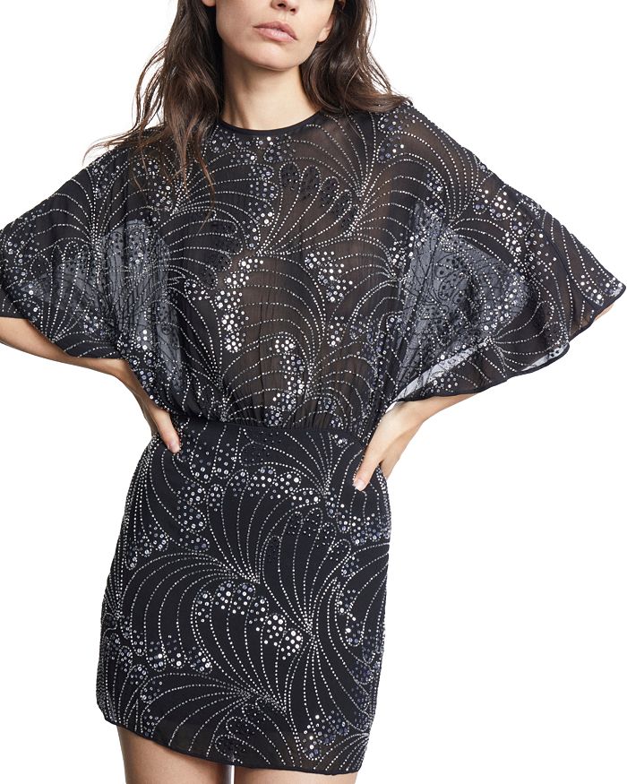 tiered open back midi dress