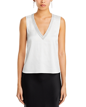 Shop Generation Love Candice V Neck Sleeveless Top In White