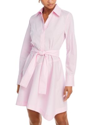 asymmetric shirt dress Asymmetrical Belted Shirt Dress