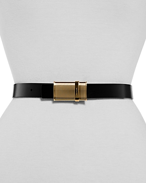 Ferragamo Women's Reversible Leather Belt In Nero