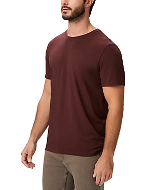 Paige Ruby Rum Cash - Crew Neck T-shirt In Deep Aubergine