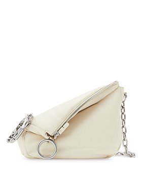 Burberry - Small Knight Asymmetric Leather Shoulder Bag