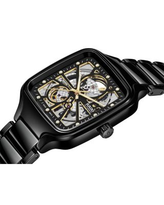 True Square Open Heart Diamond Watch, 38mm