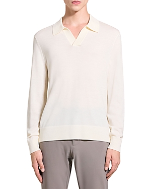 Theory Briody Novo Merino Wool Blend Sweater In Ivory