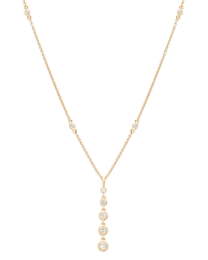 Bloomingdale's Diamond Bezel Graduated Y Necklace in 14K Yellow Gold, 0.60 ct. t.w.