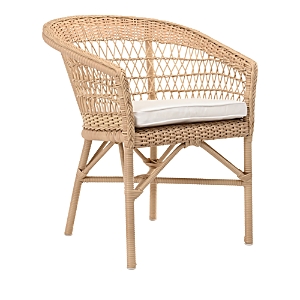 Sika Design Emma Natural Dining Chair With Canvas White Cushion