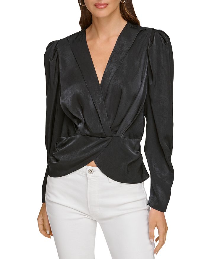 Dkny wrap 2024 top