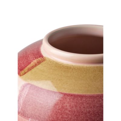 Kahler Canvas Vase, Rose/Brown