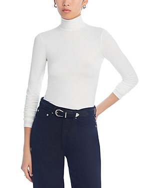 Rag & Bone Luca Turtleneck Top In White