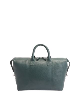 Leather Weekender Duffel Bag