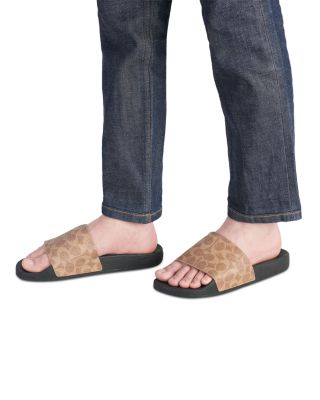 Men's Signature Canvas Pool Slides