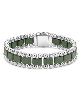 LAGOS - Men's XX Anthem Green & Caviar Beaded Bracelet - Exclusive