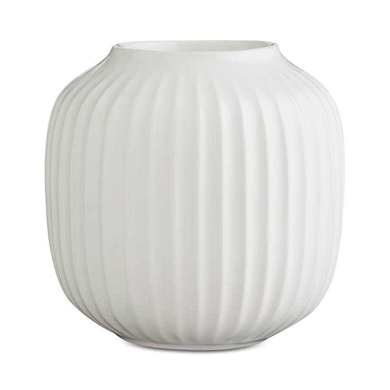 Rosendahl Kahler Hammershi Round White Tealight Holder In White